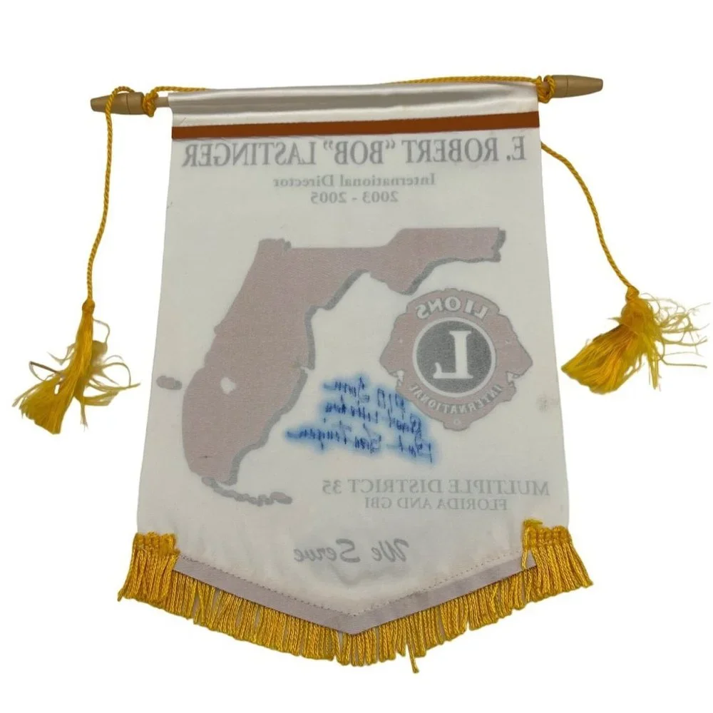 2003 to 2005 Lions Club International Banner Florida District Bob Lastinger